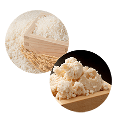 8種類、酒粕エキスなど米発酵成分